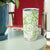 Lime Green Polynesian Pattern With Plumeria Flowers Tumbler Cup