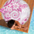Polynesian Pattern With Plumeria Flowers Beach Blanket Pink