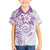 Polynesian Pattern With Plumeria Flowers Family Matching Puletasi and Hawaiian Shirt Purple