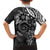 Polynesian Pattern With Plumeria Flowers Family Matching Puletasi and Hawaiian Shirt Black