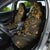 Polynesian Sunset Plumeria Car Seat Cover Gold Polynesian Tattoo