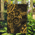 Polynesian Sunset Plumeria Garden Flag Gold Polynesian Tattoo