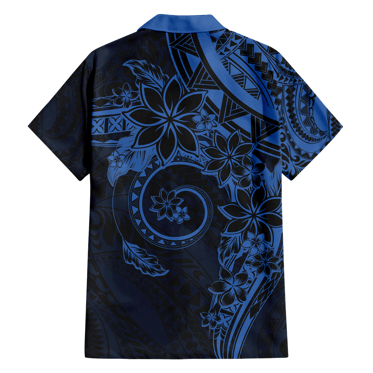 Polynesian Sunset Plumeria Family Matching Tank Maxi Dress and Hawaiian Shirt Navy Polynesian Tattoo