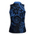 Polynesian Sunset Plumeria Women Sleeveless Polo Shirt Navy Polynesian Tattoo