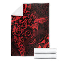 Polynesian Sunset Plumeria Blanket Red Polynesian Tattoo
