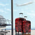 Polynesian Sunset Plumeria Luggage Cover Red Polynesian Tattoo