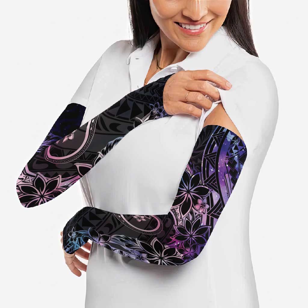 Polynesian Sunset Plumeria Arm Sleeves Galaxy Polynesian Tattoo - Polynesian Pride