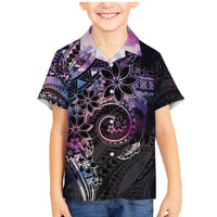 Polynesian Sunset Plumeria Family Matching Mermaid Dress and Hawaiian Shirt Galaxy Polynesian Tattoo