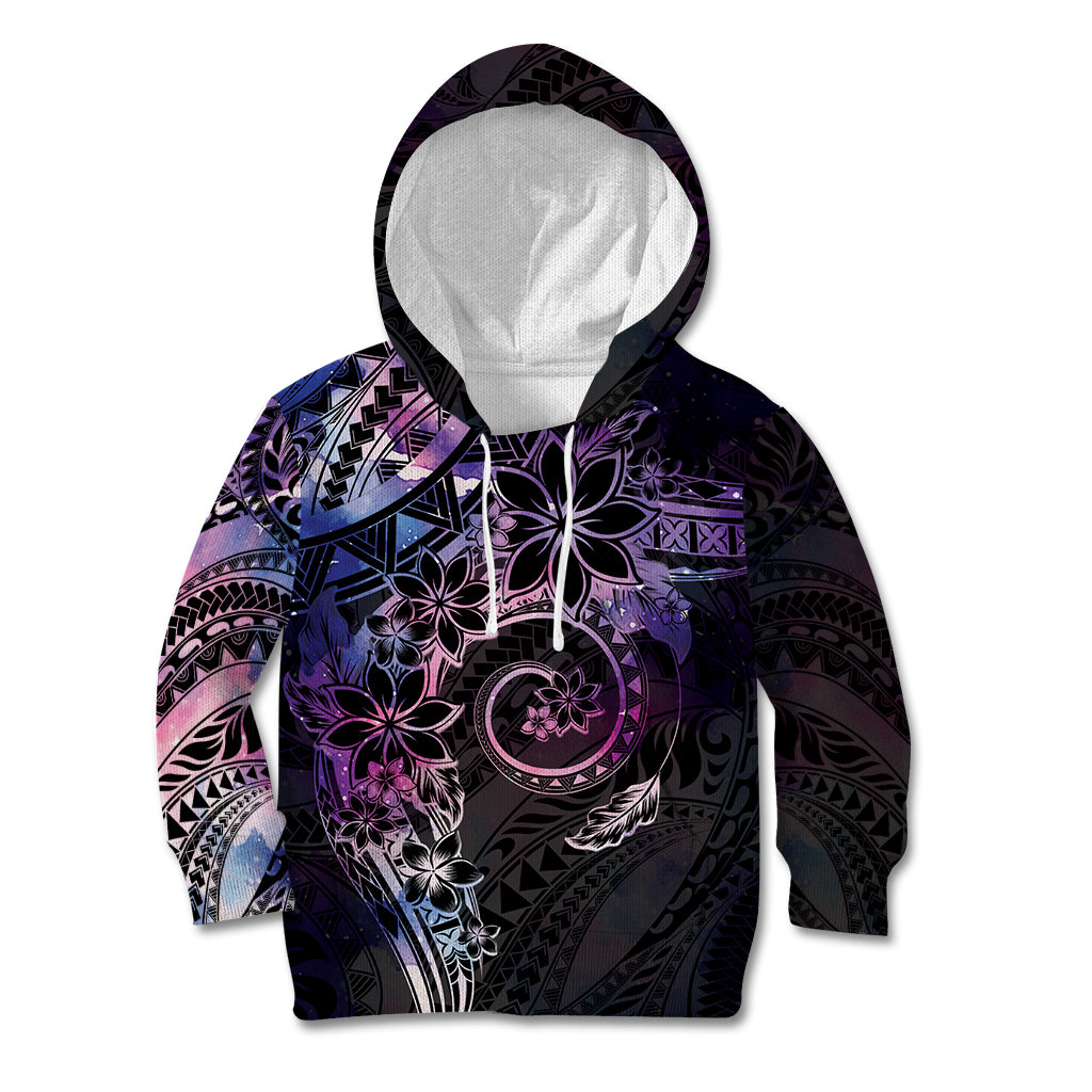 Polynesian Sunset Plumeria Kid Hoodie Galaxy Polynesian Tattoo LT05 Hoodie Galaxy - Polynesian Pride