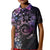 Polynesian Sunset Plumeria Kid Polo Shirt Galaxy Polynesian Tattoo