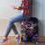 Polynesian Sunset Plumeria Luggage Cover Galaxy Polynesian Tattoo