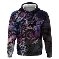 Polynesian Sunset Plumeria Zip Hoodie Galaxy Polynesian Tattoo LT05 Pullover Hoodie Galaxy - Polynesian Pride