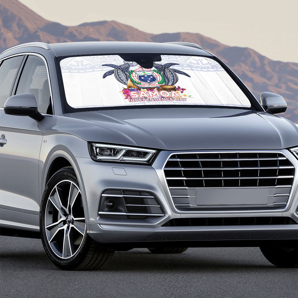 Samoa Independence Day Auto Sun Shade Samoa United For A New Beginning LT05 - Polynesian Pride
