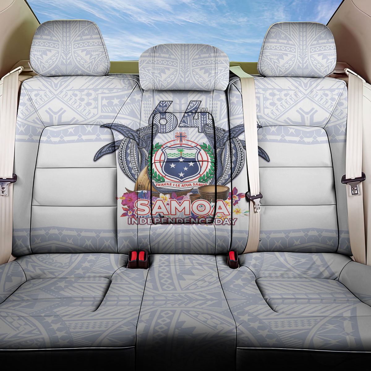 Samoa Independence Day Back Car Seat Cover Samoa United For A New Beginning