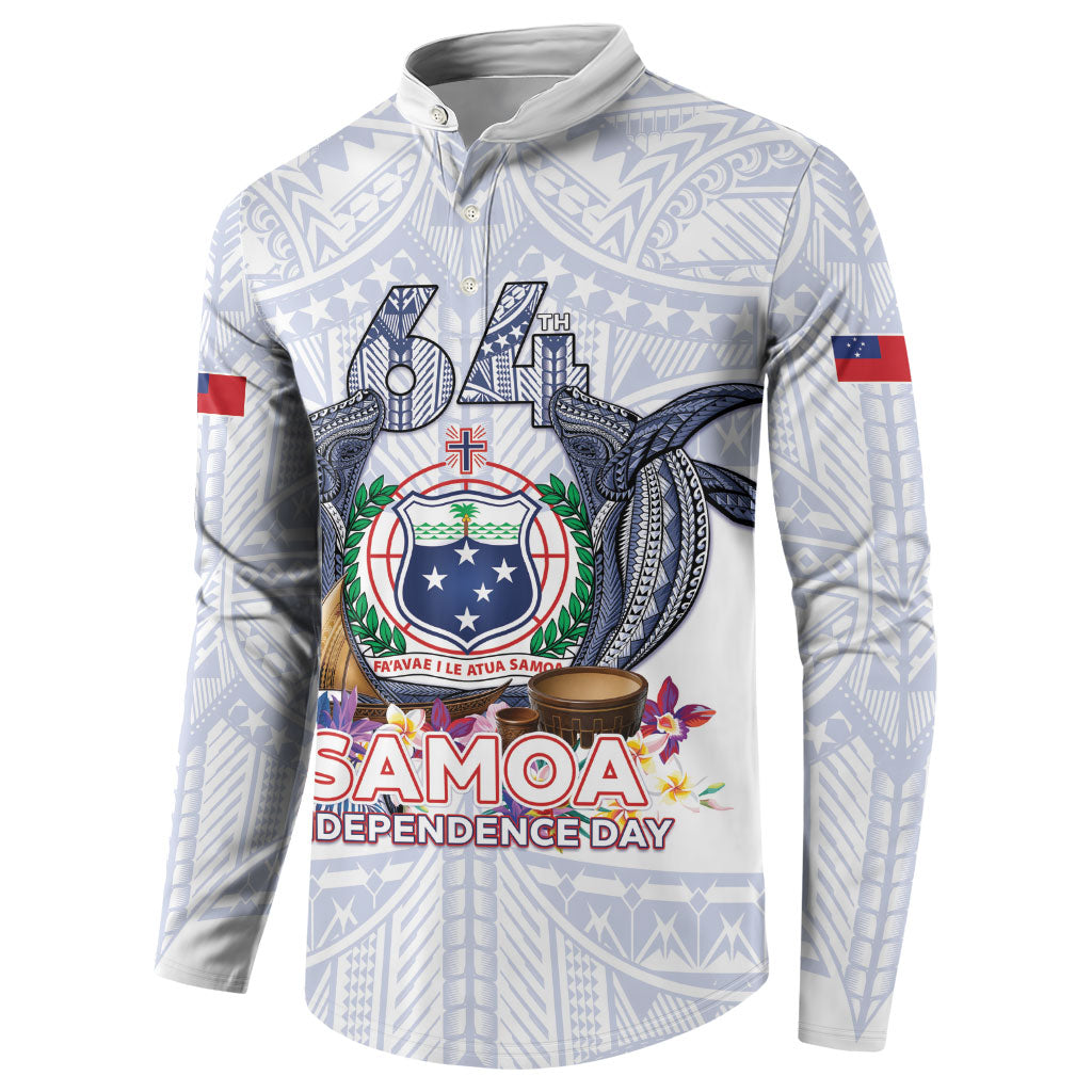 Samoa Independence Day Button Sweatshirt Samoa United For A New Beginning