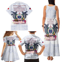 Samoa Independence Day Family Matching Tank Maxi Dress and Hawaiian Shirt Samoa United For A New Beginning