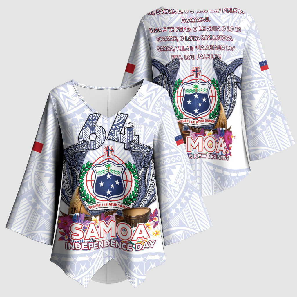Samoa Independence Day Kimono Sleeve Blouse Samoa United For A New Beginning