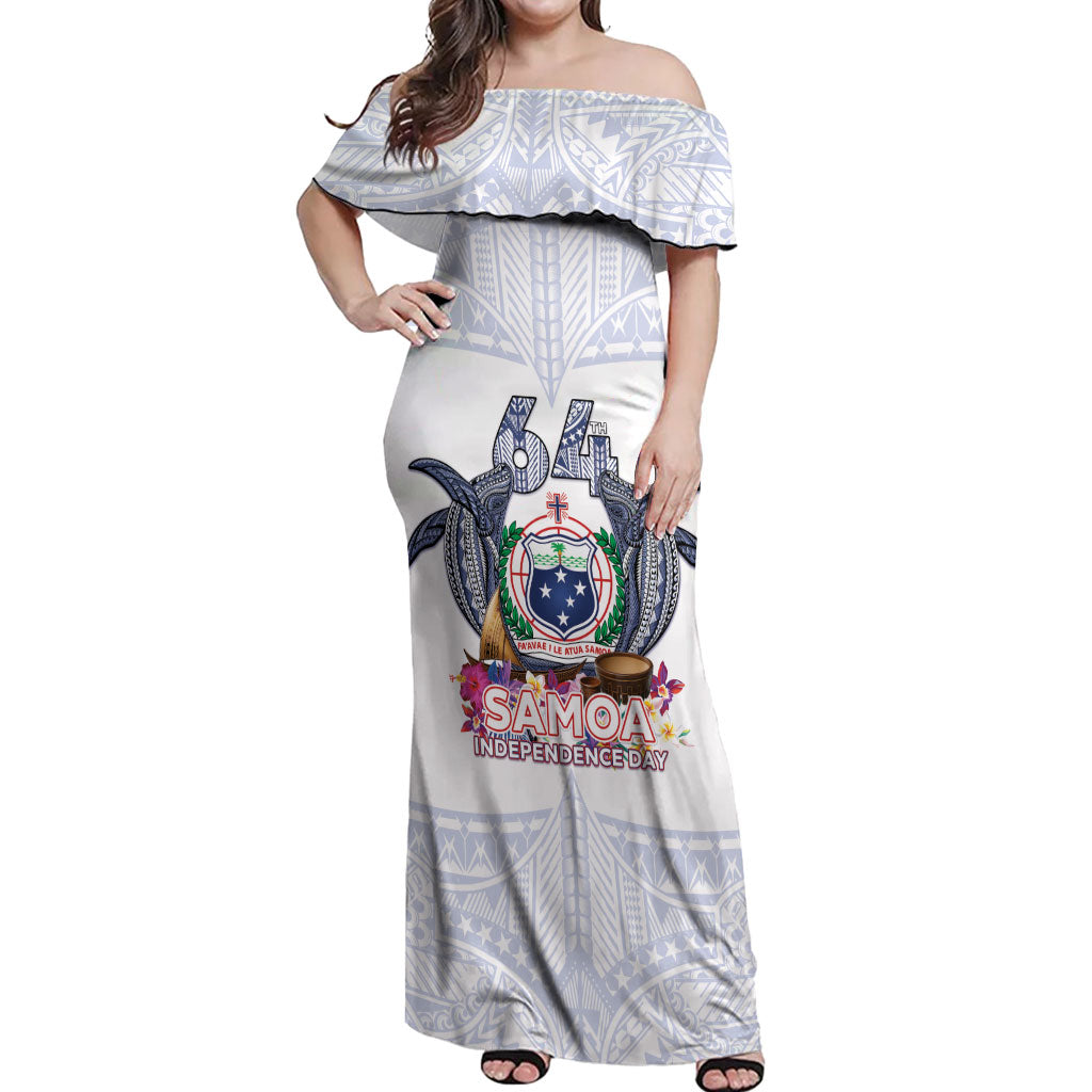 Samoa Independence Day Off Shoulder Maxi Dress Samoa United For A New Beginning