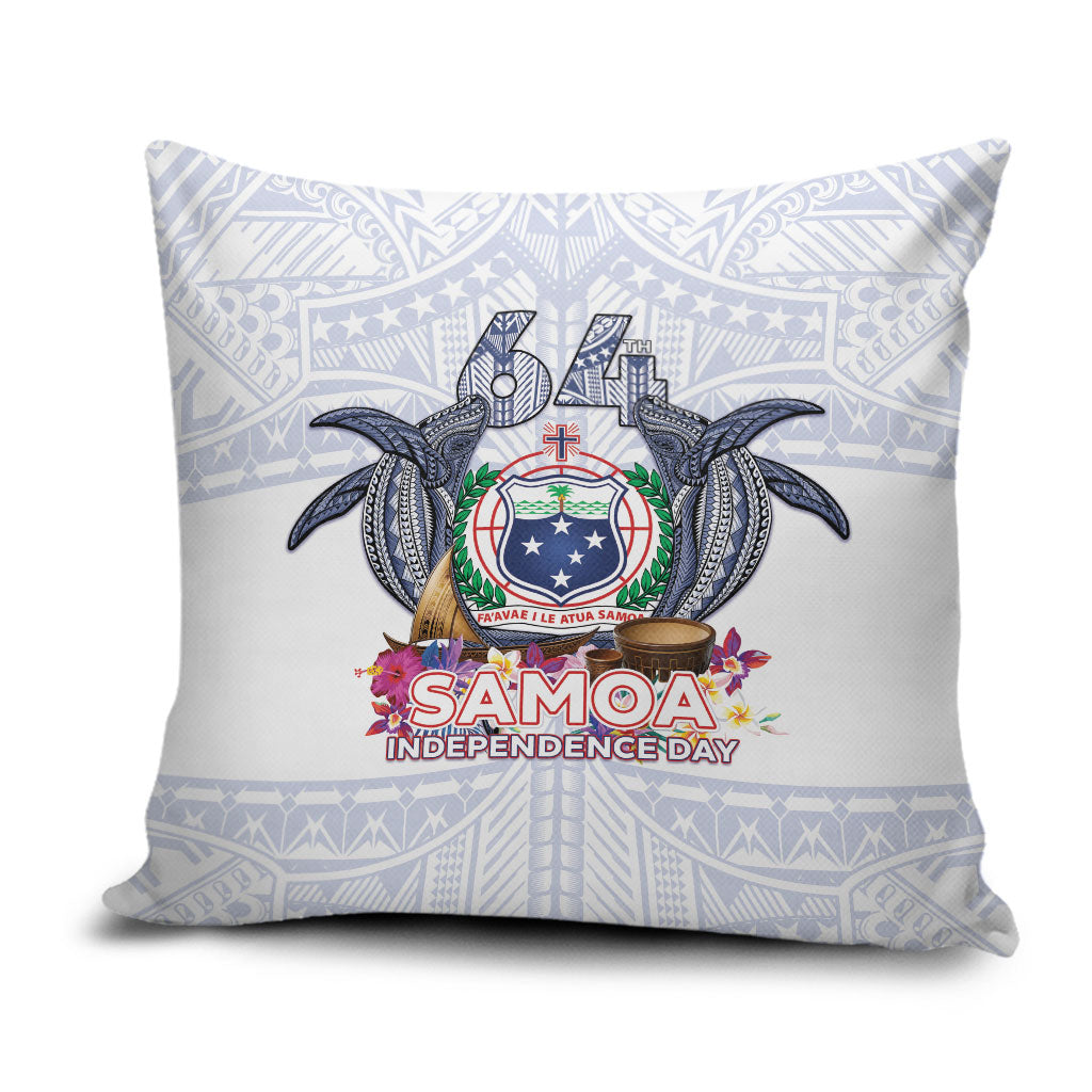 Samoa Independence Day Pillow Cover Samoa United For A New Beginning LT05 White - Polynesian Pride