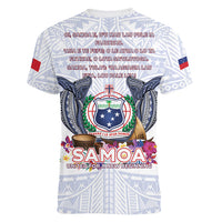 Samoa Independence Day Women V-Neck T-Shirt Samoa United For A New Beginning