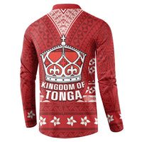 Tonga King Tupou VI Day Button Sweatshirt Traditional Tongan Kupesi Pattern