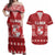 Tonga King Tupou VI Day Couples Matching Off Shoulder Maxi Dress and Hawaiian Shirt Traditional Tongan Kupesi Pattern