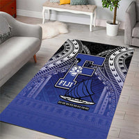 Fiji Drua Area Rug Fijian Tapa Pattern
