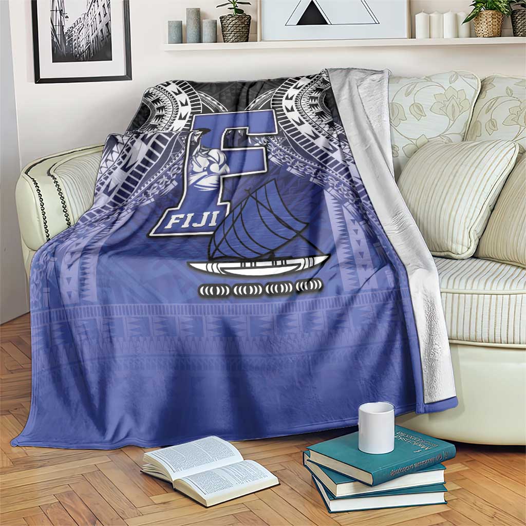 Fiji Drua Blanket Fijian Tapa Pattern