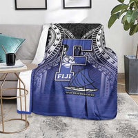 Fiji Drua Blanket Fijian Tapa Pattern