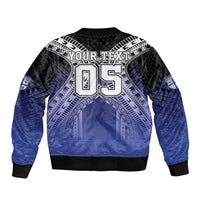 Custom Fiji Drua Bomber Jacket Fijian Tapa Pattern LT05 - Polynesian Pride