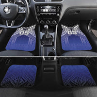 Fiji Drua Car Mats Fijian Tapa Pattern