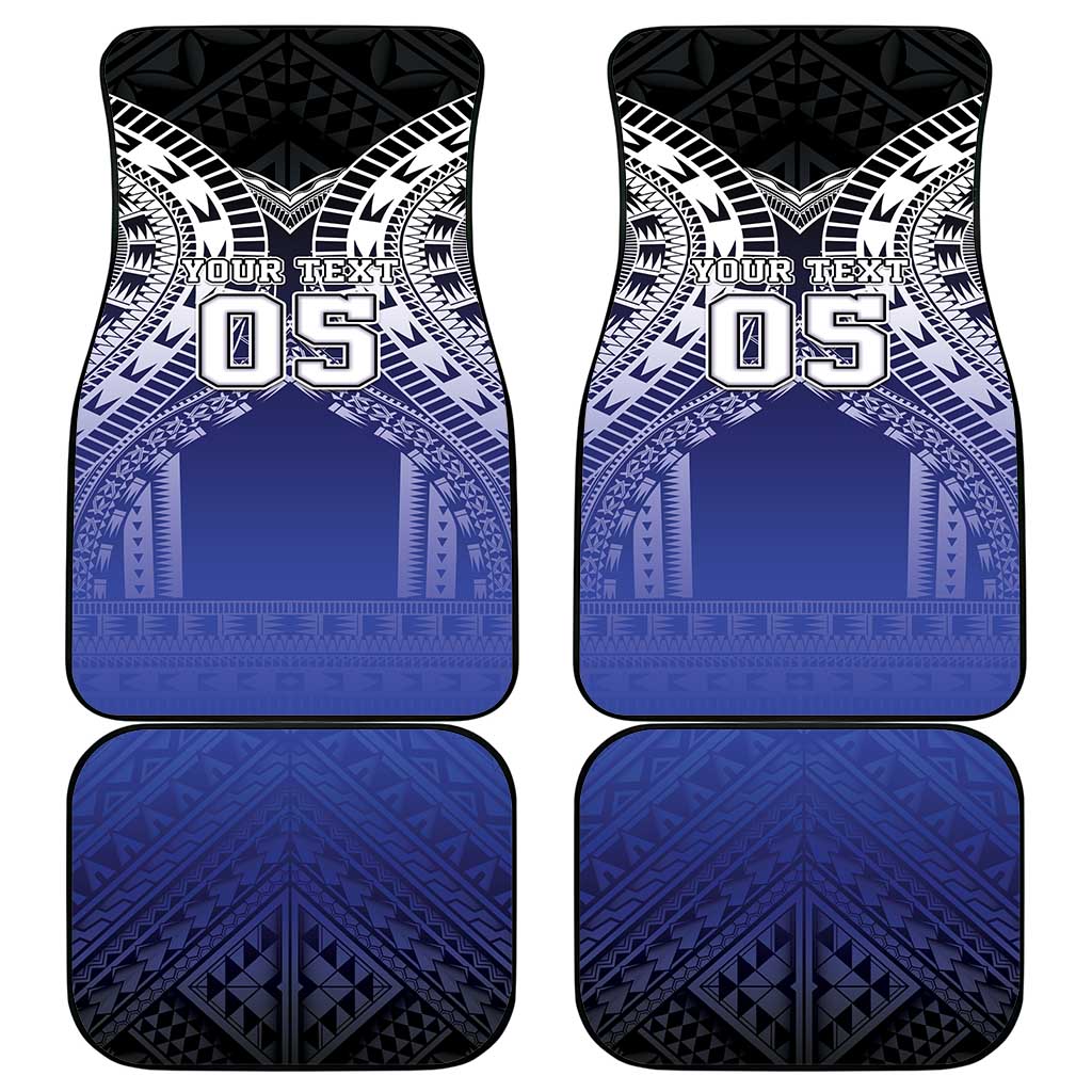 Fiji Drua Car Mats Fijian Tapa Pattern