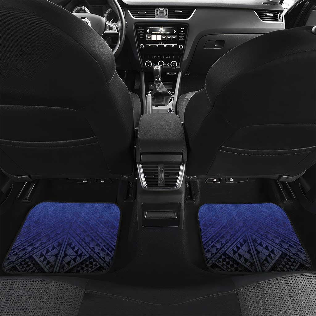 Fiji Drua Car Mats Fijian Tapa Pattern