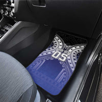 Fiji Drua Car Mats Fijian Tapa Pattern