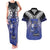 Custom Fiji Drua Couples Matching Tank Maxi Dress and Hawaiian Shirt Fijian Tapa Pattern