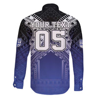 Custom Fiji Drua Family Matching Long Sleeve Bodycon Dress and Hawaiian Shirt Fijian Tapa Pattern