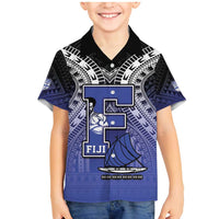 Custom Fiji Drua Family Matching Mermaid Dress and Hawaiian Shirt Fijian Tapa Pattern