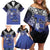 Custom Fiji Drua Family Matching Off Shoulder Short Dress and Hawaiian Shirt Fijian Tapa Pattern