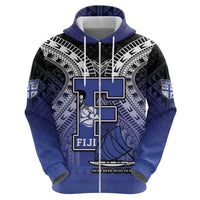 Custom Fiji Drua Hoodie Fijian Tapa Pattern