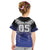 Custom Fiji Drua Kid T Shirt Fijian Tapa Pattern