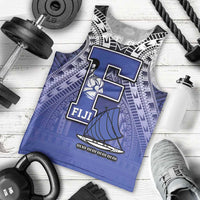Custom Fiji Drua Men Tank Top Fijian Tapa Pattern