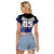Custom Fiji Drua Raglan Cropped T Shirt Fijian Tapa Pattern