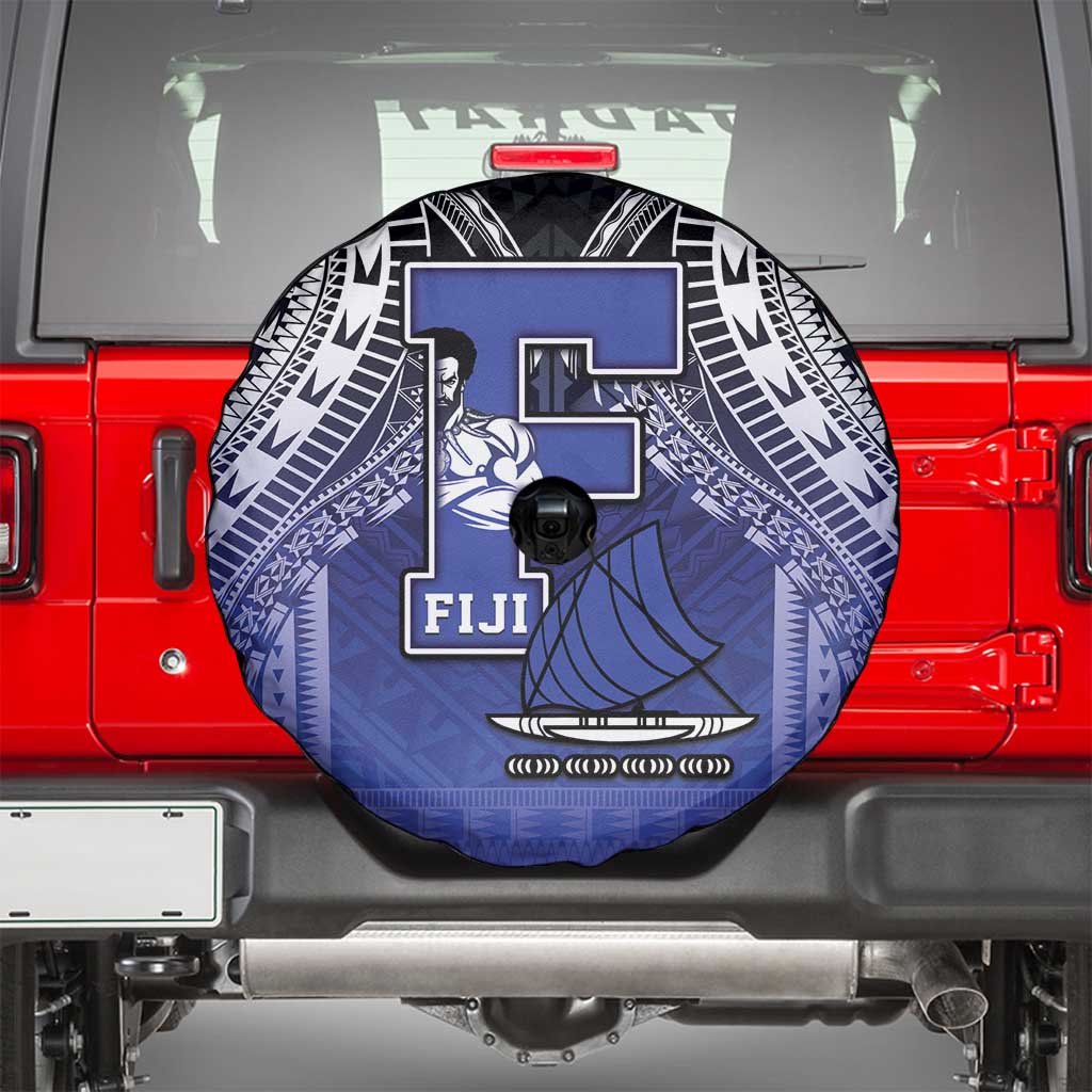 Fiji Drua Spare Tire Cover Fijian Tapa Pattern LT05 - Polynesian Pride