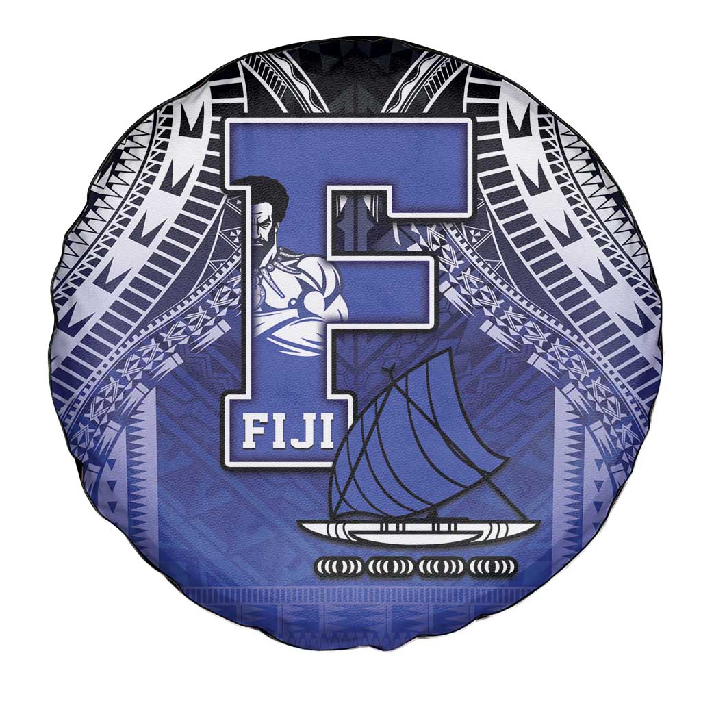 Fiji Drua Spare Tire Cover Fijian Tapa Pattern LT05 - Polynesian Pride
