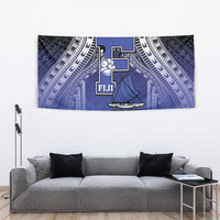 Fiji Drua Tapestry Fijian Tapa Pattern