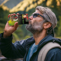 Aboriginal Dot Art Vanuatu Personalised 4 in 1 Can Cooler Tumbler Tropical Flowers