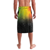 Aboriginal Dot Art Vanuatu Personalised Lavalava Tropical Flowers