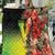 Aboriginal Dot Art Vanuatu Quilt Tropical Flowers