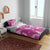 Hawaii Monstera Deliciosa Bedding Set Pink Plumeria Polynesian Pattern - Polynesian Pride