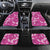 Hawaii Monstera Deliciosa Car Mats Pink Plumeria Polynesian Pattern - Polynesian Pride